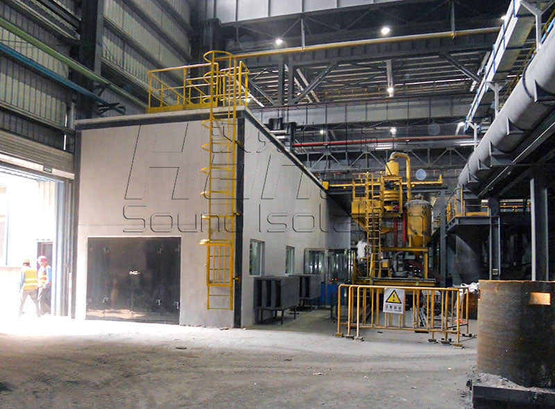 圣戈班(徐州)鑄管有限公司水泥涂襯機噪聲治理案例照片 圣戈班(徐州)鑄管有限公司水泥涂襯機噪聲治理案例照片